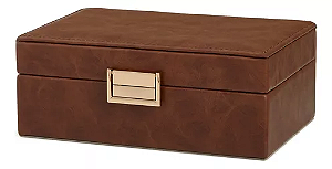CAIXA DECORATIVA EM MDF REVESTIMENTO EM PU