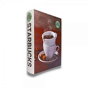 CAIXA LIVRO DECORATIVA BOOK BOX STARBUCKS