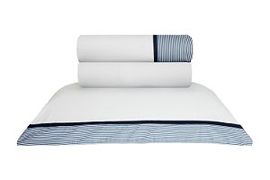 JOGO DE CAMA NATURALLE MÔNACO - CETIM 300 FIOS 100% ALGODÃO