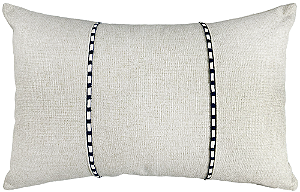 ALMOFADA LINHO BEGE 35X52 COM DEBRUM DUE MARINHO