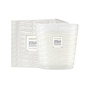 VELA COPO VIDRO CLASSICO VOLUSPA VANILLA SUNDAY - 60H