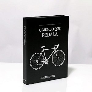 CAIXA LIVRO DECORATIVA BOOK BOX O MUNDO QUE PEDALA - 30X24X4Cm