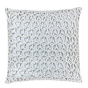 almofada em crochê manual