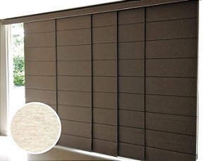 Cortina Painel Romano Blackout cor Mescla Texturizado