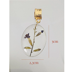 Pingente Artesanal Exclusivo com Plantas Naturais — Âncora de Presença