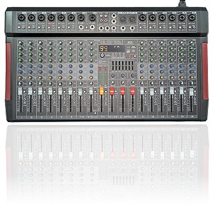 AM-DAIMO-16- Mesa de som Arcano 16 canais, 99 efeitos, phantom, equalizador e entrada usb, bi-volt
