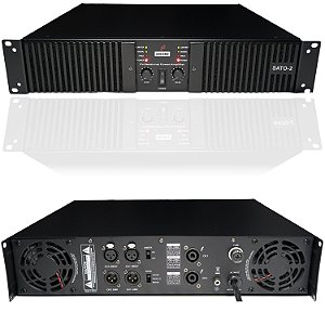 SATO-2 AMPLIFICADOR (POTÊNCIA) ARCANO P/ ÁUDIO 2 CANAIS 220V