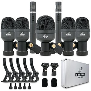 Kit de 7 microfones para bateria Arcano AM-7A