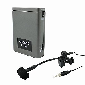 Microfone condensador Arcano FD-1001B c/ alimentador de corpo