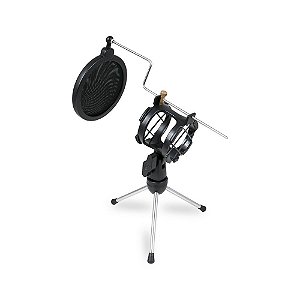 Suporte de microfone mini pedestal Arcano AR-3S tripé de mesa