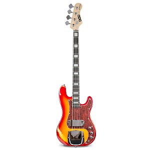 Baixo elétrico DOD Mr. Fretless Sunset 4 cordas c/ imperfeições