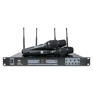 Microfone sem fio quádruplo UHF Arcano Quarter-A