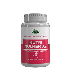 Multivitaminico Nutri Mulher A-Z 60caps 500mg - AYEKO