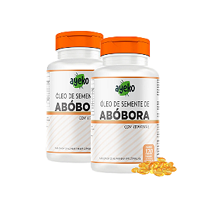 KIT com 2 Óleos de semente de abóbora C/ Vitamina E 60CAPS