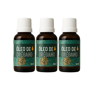 KIT 3 - Óleo Vegetal de Orégano Puro 30ml