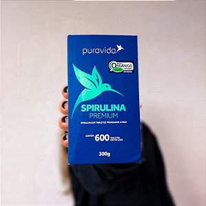 Spirulina Premium  600 Tabletes - Puravida