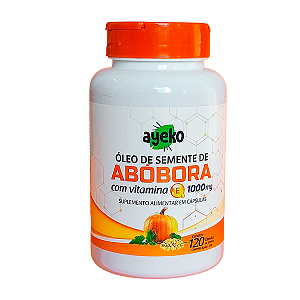 Óleo de Semente de Abóbora com Vitamina E 1000mg 120caps - AYEKO