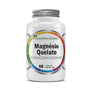 Magnésio Quelato 500mg 60 Capsulas - Flora Nativa