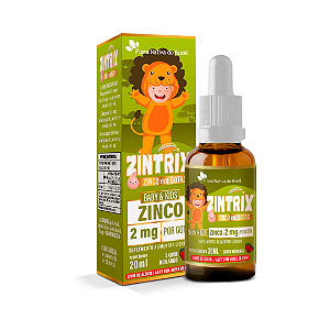 Zintrix Kids Suplemento Nutricional Infantil de Zinco (Zinco 2mg/gota) 20ml - Flora Nativa