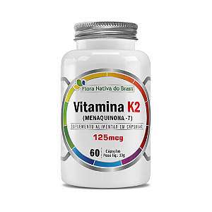 Vitamina K2 (Menaquinona) 100% IDR 60Caps - Flora Nativa