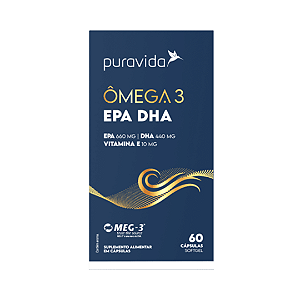 Ômega 3 EPA 660mg | DHA 440mg | VIT. E 10mg 60 Capsulas - Puravida