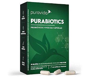 Purabiotics Probiótico Vivos em Cápsulas - Pura Vida