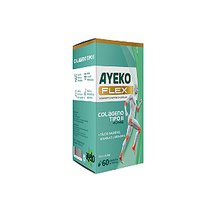 AyekoFlex 60caps (Colágeno Tipo 2 + Cálcio + Magnésio + Vitamina D3 + Vitamina K2)