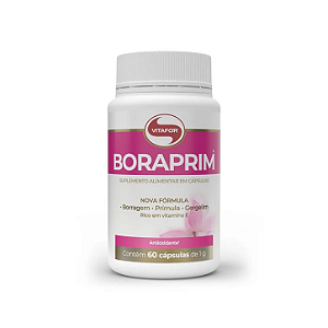 Boraprim Óleo de Prímula, Borragem, Gergelim e Vitamina E 60caps - Vitafor