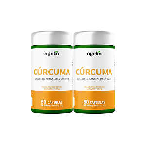 2X Curcuma 95% de Curcuminoides 130mg 60 Capsulas Ayeko