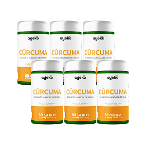 6X Curcuma 95% de Curcuminoides 130mg 60 Capsulas Ayeko