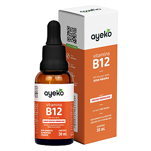 Metilcobalamina Vitamina B12 9,9mcg 30ml Frutas Vermelhas - 600 doses Ayeko