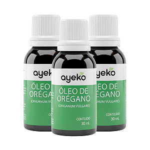 3X Óleo Vegetal De Orégano 100% Puro E Natural Prensado a Frio 30ml Ayeko
