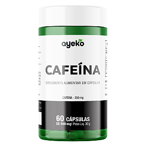 Termogênico Cafeína 200mg Rende 60 doses - Ayeko
