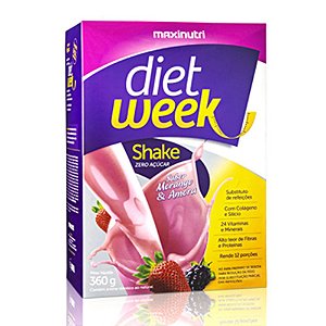 Shake Diet Week Sabor Morango e Amora 360g - Maxinutri