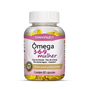 Ômega 3-6-9 Mulher 60caps - Maxinutri