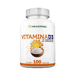 Vitamina D3 2.000 UI 100 caps - Mediervas