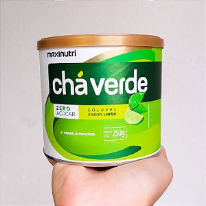 Chá Verde Solúvel Limão Zero  250g - Maxinutri