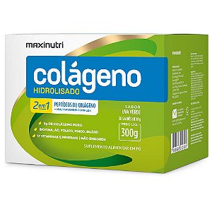 Colágeno Hidrolisado 2em1 Uva Verde 30x10g - Maxinutri