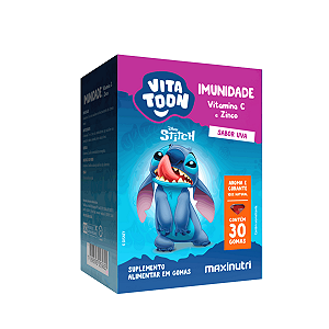 Vitatoon Stitch Imunidade (vit. C E Zn) Sabor Uva 30 Gomas Maxinutri