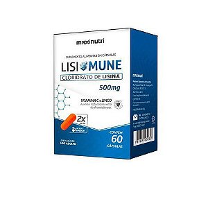 LISIMUNE - CLORIDRATO DE LISINA 500MG- 60 CAPS