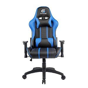 Cadeira Gamer Black Hawk Preta/Azul FORTREK