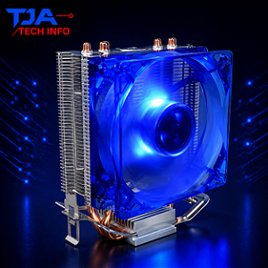 Cooler Universal Processador Intel AMD LED Azul | Alta Performance e Silencioso | TJA Tech Info