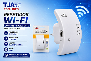 Repetidor Wi-Fi 300Mbps 2.4GHz | Amplificador de Sinal Wireless