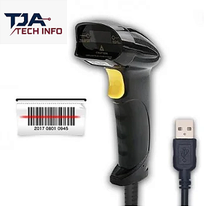 Leitor de Código de Barras a Laser com Cabo USB – Alta Precisão!