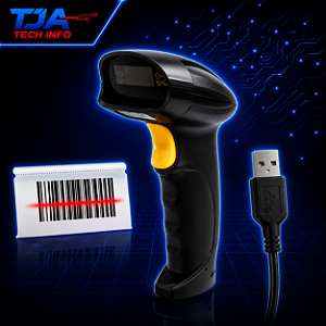 Leitor de Código de Barras a Laser com Cabo USB – Alta Precisão!