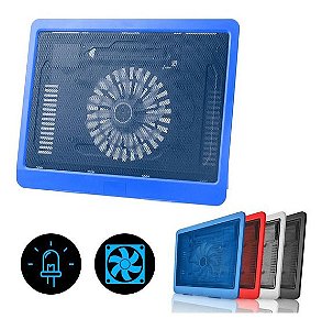 Base Cooler Notebook Ventilação Ultra Silenciosa Com Led NOVO