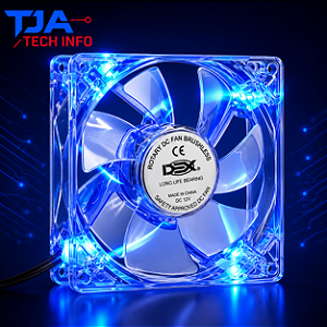 Cooler Fan 140mm DEX DX-14T LED Azul – Silencioso e Potente | TJA Tech Info