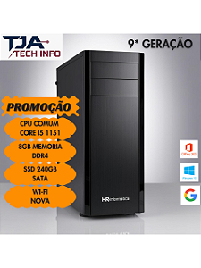 Cpu  i5 9* geração 8gb ddr4 ssd 240gb Wifi 1151 Nova