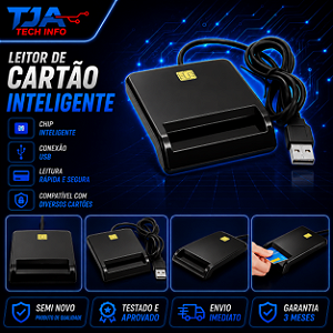 Leitor Smart Card USB – Certificado Digital e-CPF e e-CNPJ | Pronta Entrega