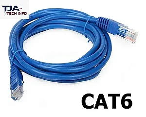 Cabo de rede Cat6 2 Metros Giga Lan 100% Cobre 10/1000 Mps novo